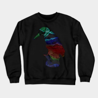 Dark rainbow bird Crewneck Sweatshirt